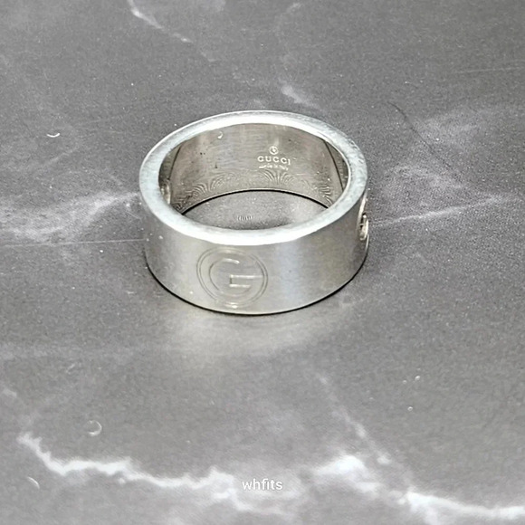 Gucci G Logo 925 Sterling Silver Ring - Picture 2 of 5